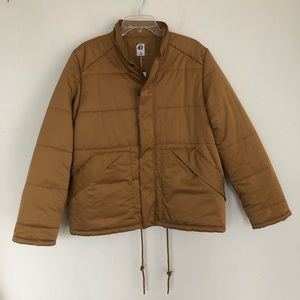 NSF Front Zip Puffer Ochre Jacket